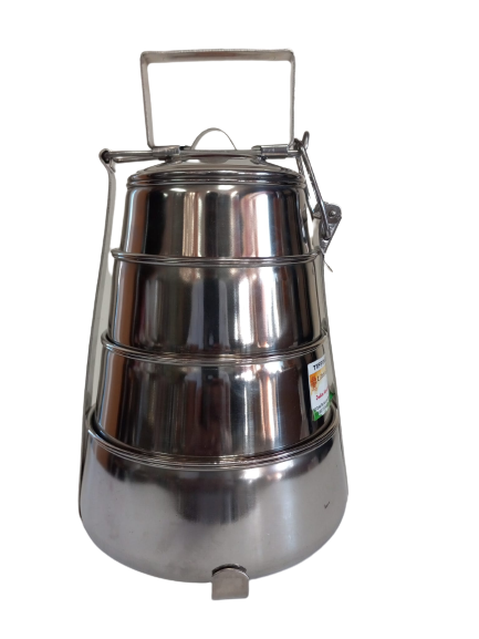 Stainless Steel Tiffin/Lunch Box With Handle For Office/School