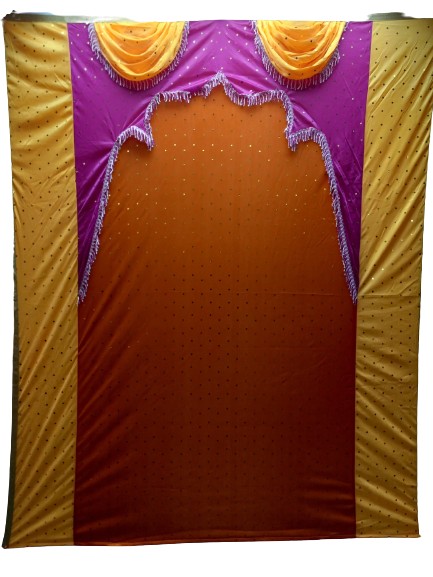 Indian Backdrop Cloth For Festival & Pooja Decor/Wedding & Party Events # 6