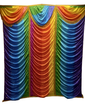 Indian Backdrop Cloth For Festival & Pooja Decor/Wedding & Party Events # 1